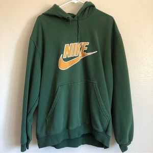 Green and Gold Nike Hoodie